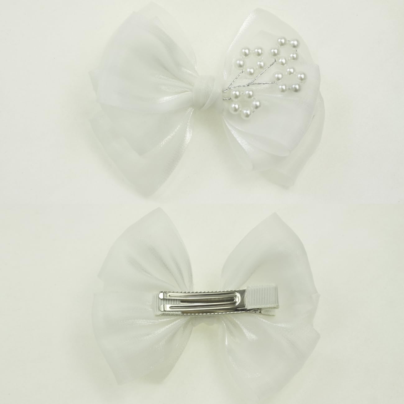 Off White First Communion Hair Accessories, Pearl Tree Embellishments image 2