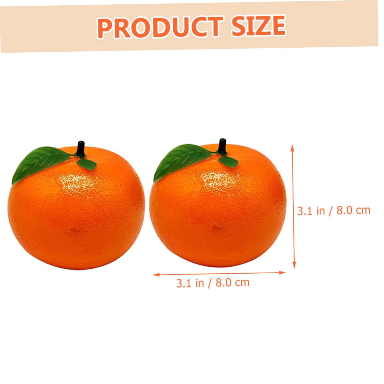 MAGICLULU 18pezzi Arance Finte Decorative Frutta Artificiale Realistica Per Fotografie Decorazioni Per Feste e Casa Con Foglie Verdi Design Vivace e Compatte