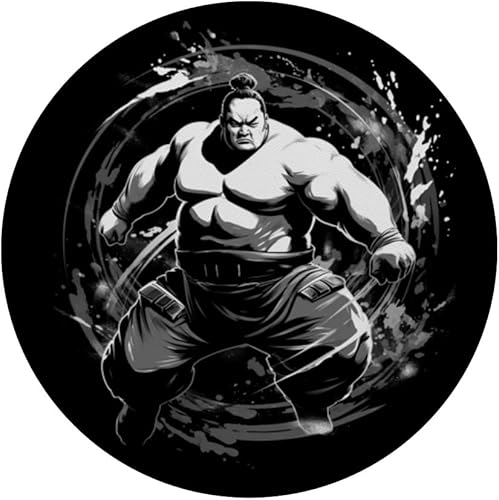 Miniatura 3 de Sumo Wrestler Japón Sumo Fighter Lucha Libre Japonés Vintage PopSockets Estándar PopGrip