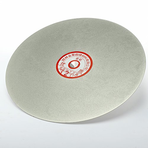 sourcingmap 200mm 8-inch Grit 320 Diamond Coated Flat Lap Disk Wheel Grinding Sanding Disc, 320 Grit - Image 3