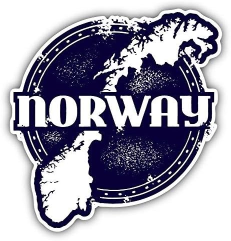 DG Graphics - Vinilo adhesivo para pared, diseño de mapa de Noruega