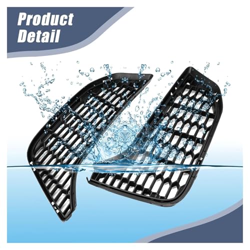 Rejilla luz antiniebla parachoques M3 M4 F80 F82 2012-2018 moldura delantera capó 2 piezas 5