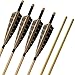 DZGN 12pcs Tiro con Arco árbol Flechas de Arco Pavo emplumado de...