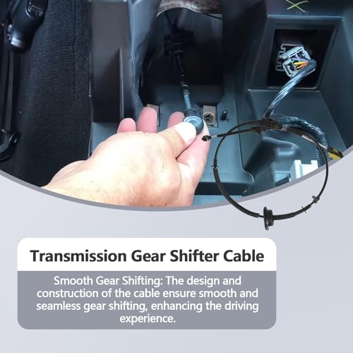 Transmission Gear Shifter Cable Compatible with Ford F150 1997-1999 Ford F250 1997-1999 4R70W Transmission, Trans Control Lever Cable Replaces F85Z-7E395-BA by Quealzara - Used condition - Image 2