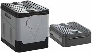 Camping Portable Toilet, Adult RV Toilet, Composting Toilet, Cassette Toilet, Foldable, Suitable for RV, Boat, Camping (Grizzle)