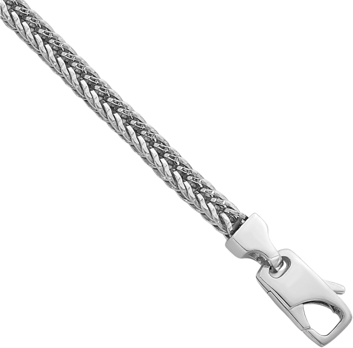 IceCarats 925 Sterling Silver 4mm Thick Franco Chain Necklace Polished
