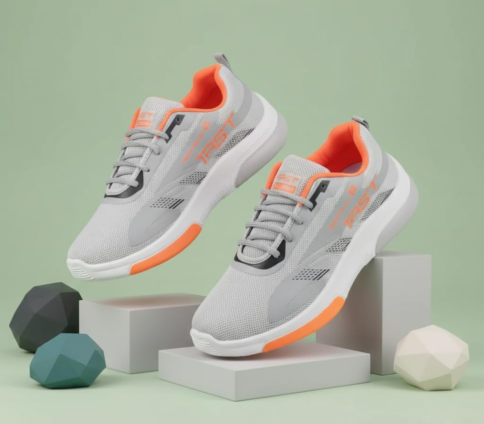 Image of HotStyle Trendy and Stylish Running Shoes for Men, Lightweight Training Shoes for Gym (BBB FIR-W)