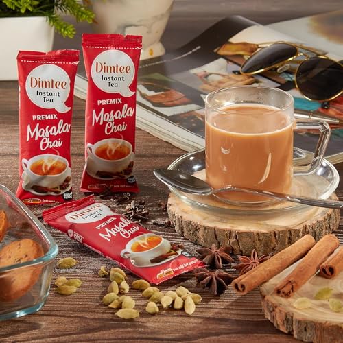 Image of Chaizup Dimtee 1 Min Instant Masala Chai Premix - 30 Sachets | Masala Flavours | 30 Servings | 375g