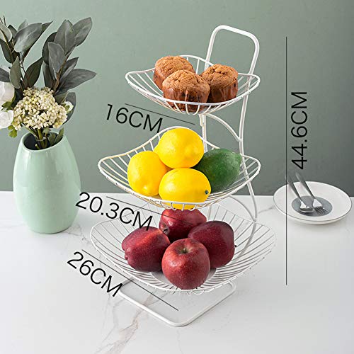 Obstschale Metall Schwarz - Rund, 29cm, Mit Rutschfestem Boden