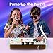 iPlay, iLearn Kids DJ Mixer Toy, Toddler Musical DJ Turntable W/Lights Sounds, Electronic Piano Instrument Playset W/Karaok Microphone, Birthday Party Gift for 3 4 5 6 Years Old Boys Girls Children