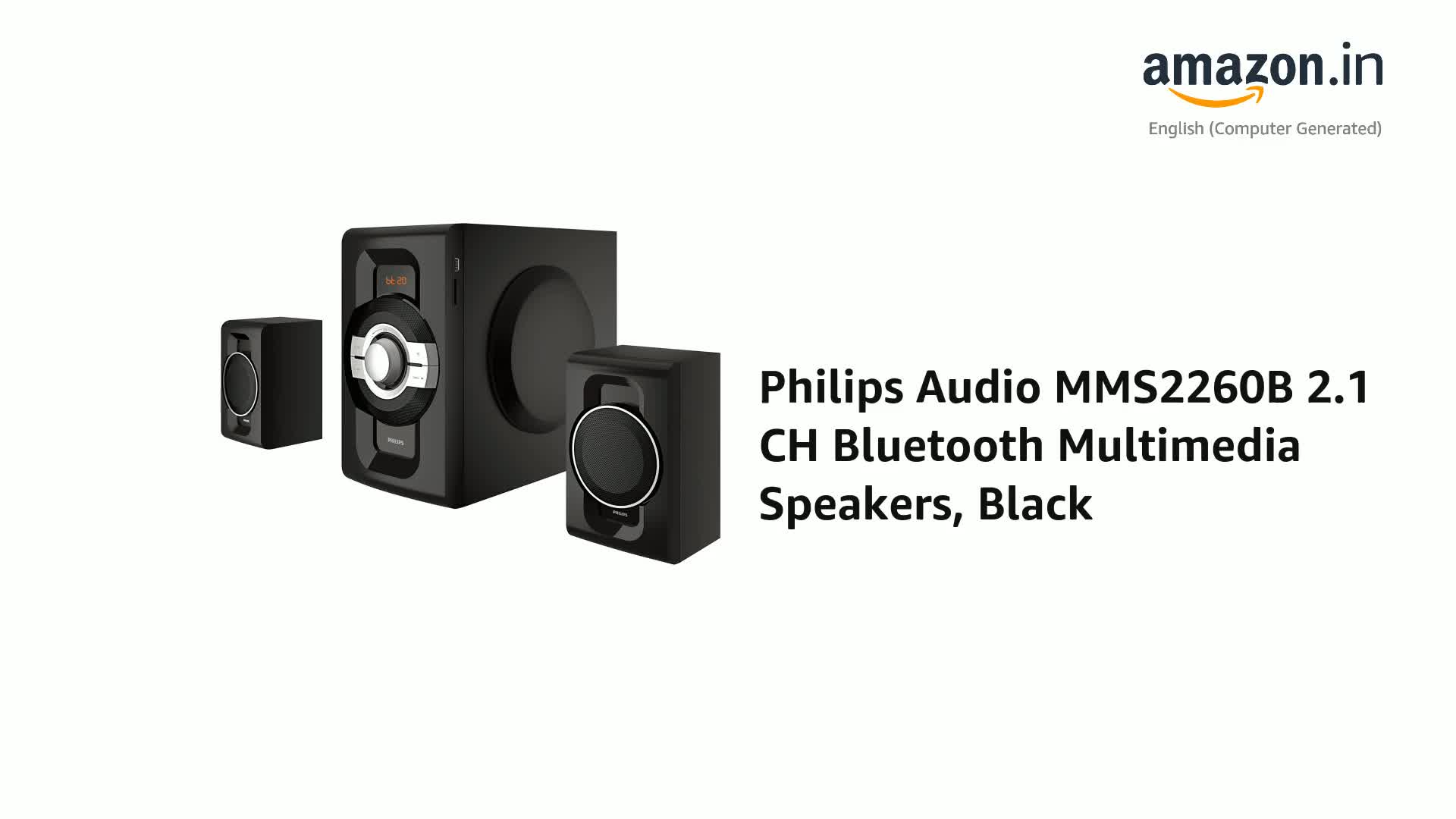 Philips Audio MMS2260B 2.1 CH 60 watts 