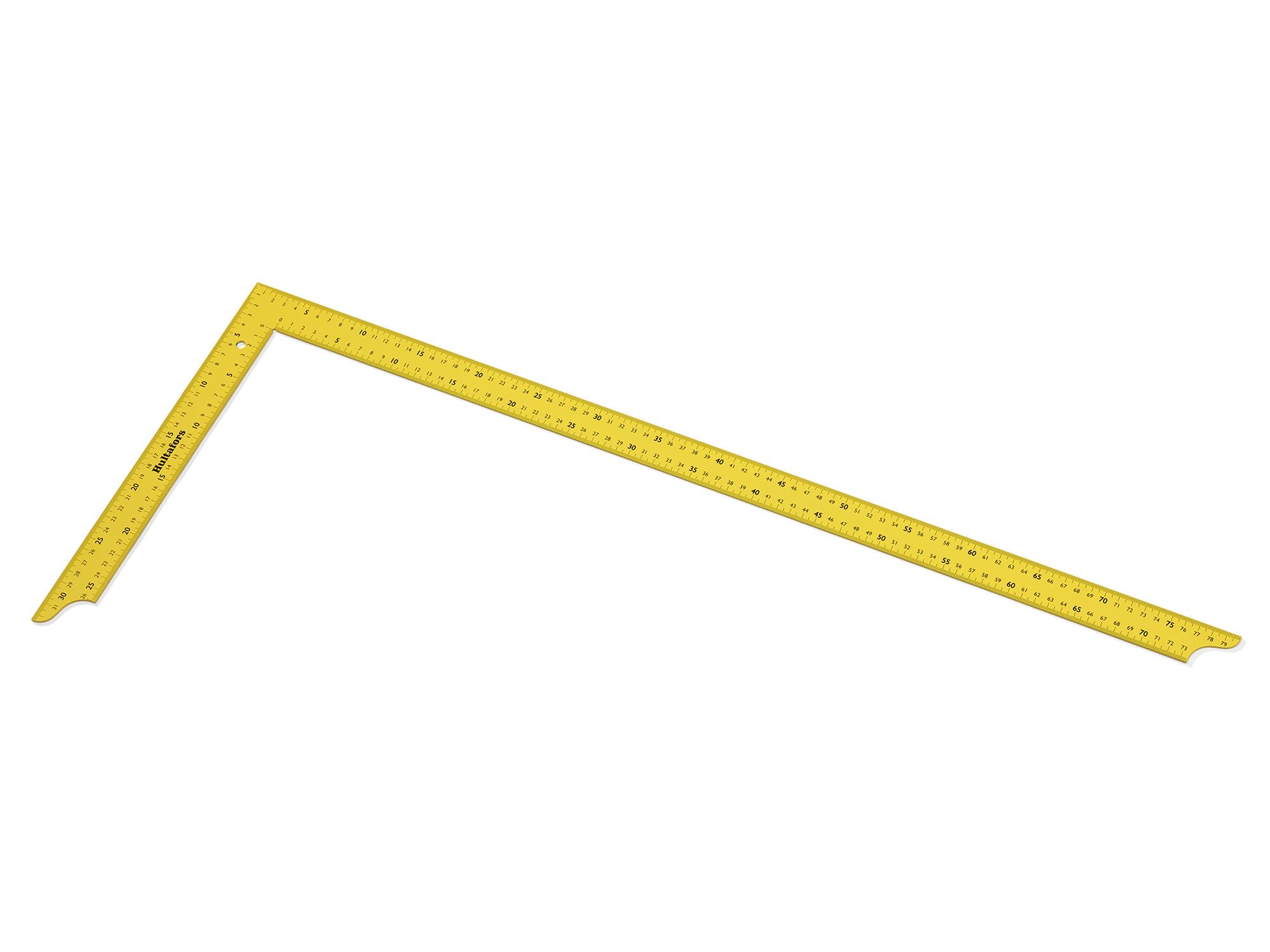 Hultafors Cuadrado de carpintero de 80 cm, hecho de acero de alta resistencia de 1,5 mm de grosor, cortado con láser de precisión