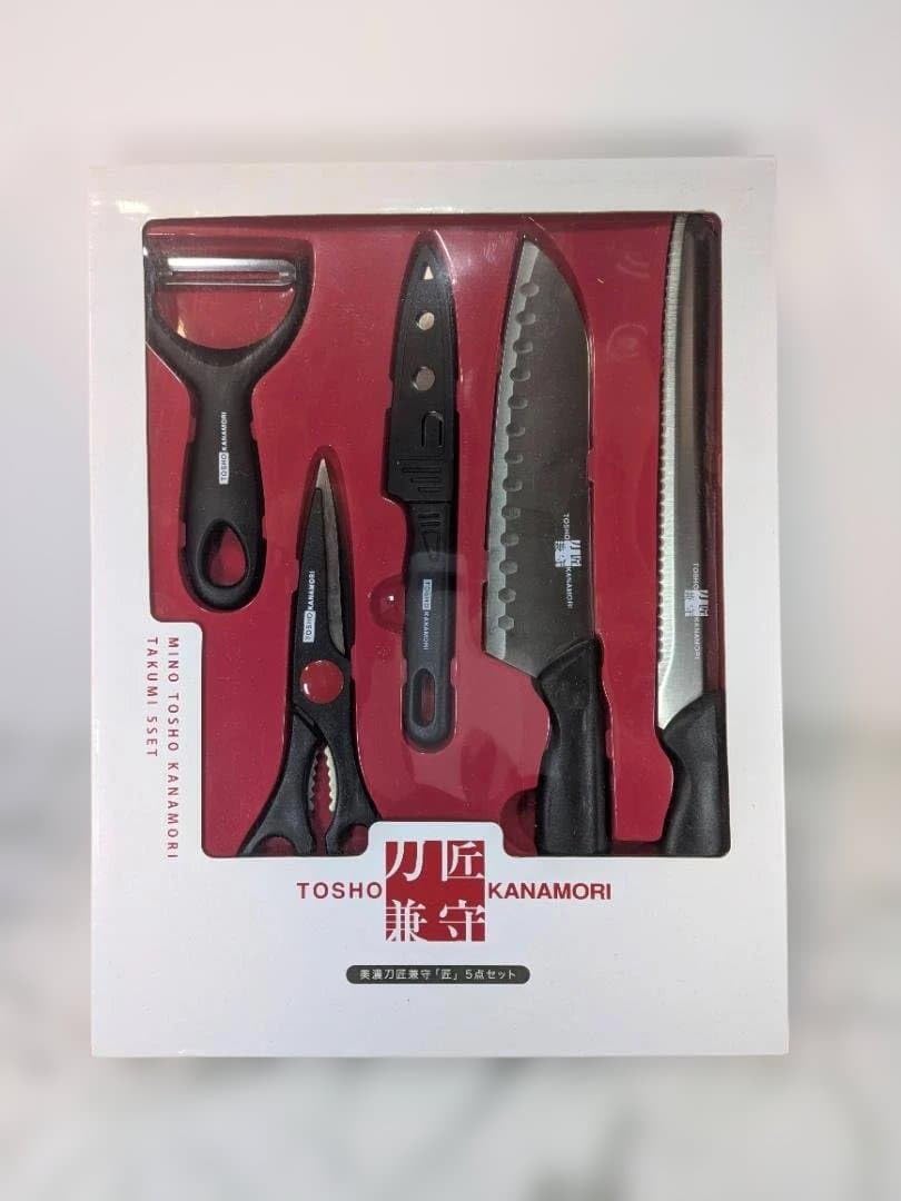 Amazon.co.jp: 【未開封即発送】 キッチンツール5点セット 包丁 ハサミ