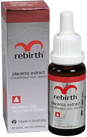 Rebirth Placenta Extract Concentrated Skin Serum 0.84 Oz(25ml) : reduce wrinkle and dark spot : Made in Australia
