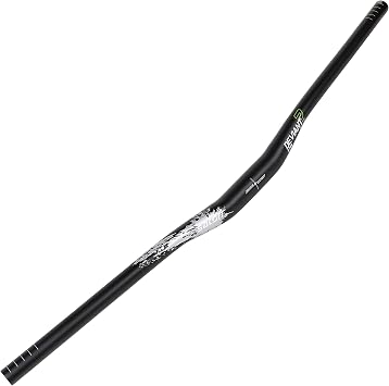 Satori DEVIANT Flat Riser Handlebar for MTB Mountain Bike Downhill & Enduro Bicycle AL7050 Aluminum Alloy 7 Degree Sweep 31.8mm Clamp - Rise 20mm - Width 780mm