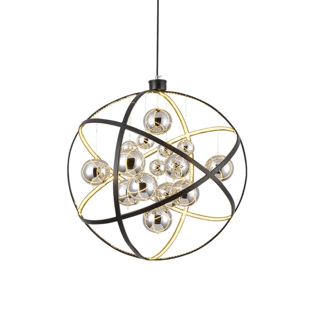 LYMSXAZOU Led nt Lighting Fixture Adjustable Hanging Ceiling Light for Dinning Room BedroomWarm Light60Cm(24Inch)