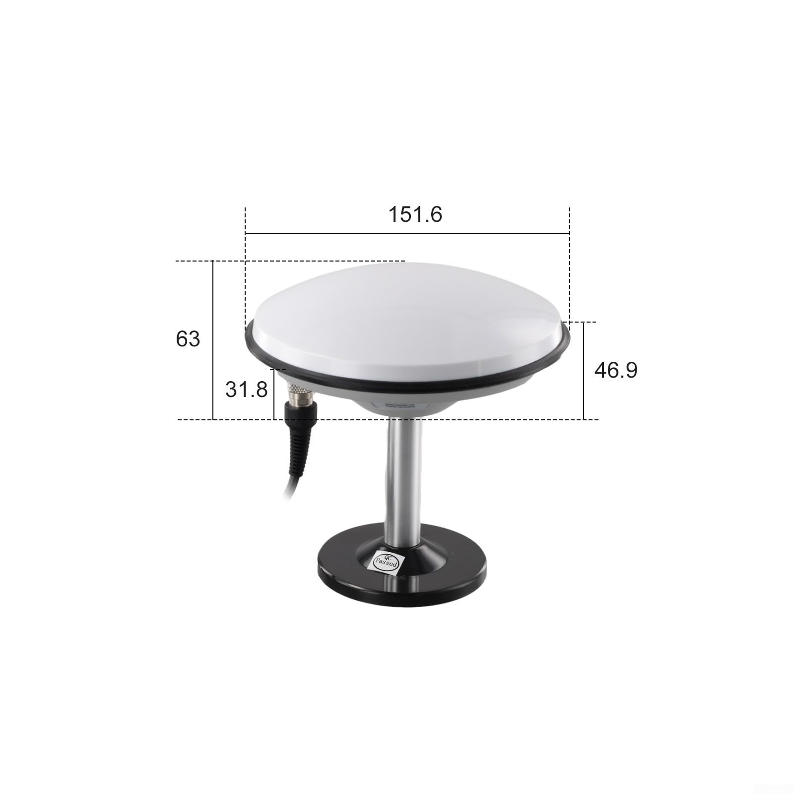 STARF 107 GNSS Antenna con guadagno 40dB e basso rumore per applicazioni GPS agricole accurate (antenna+cavo)