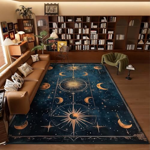 Tapete decorativo celestial Moon & Stars & Sun 8'x13' miniatura 7