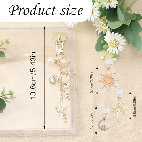 Image of Halloween Dust Plug Charm Chains for Kindle - Gothic Type C Dustplug & Chain Bracelet Strap Decorating Accessories
