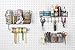 Spectrum Pegboard & Wall Mount Wire Basket With 8-Hook Station (Industrial Gray) - Storage & Organizer For Garage, Tools, Shed, Home, Work Bench, Crafts, & More