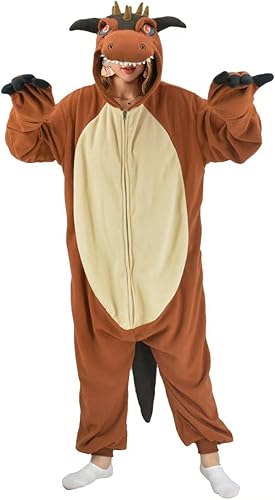 Miniatura 5 de Adult Carnotaurus Onesie Pajamas Halloween Christmas Costume Cosplay Costume Women Men