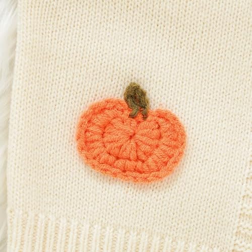 Toddler Girl Halloween Cardigan Long Sleeve Floral Button Knit Sweater Coats Top Cute Fall Winter Knitwear Jacket Clothes2