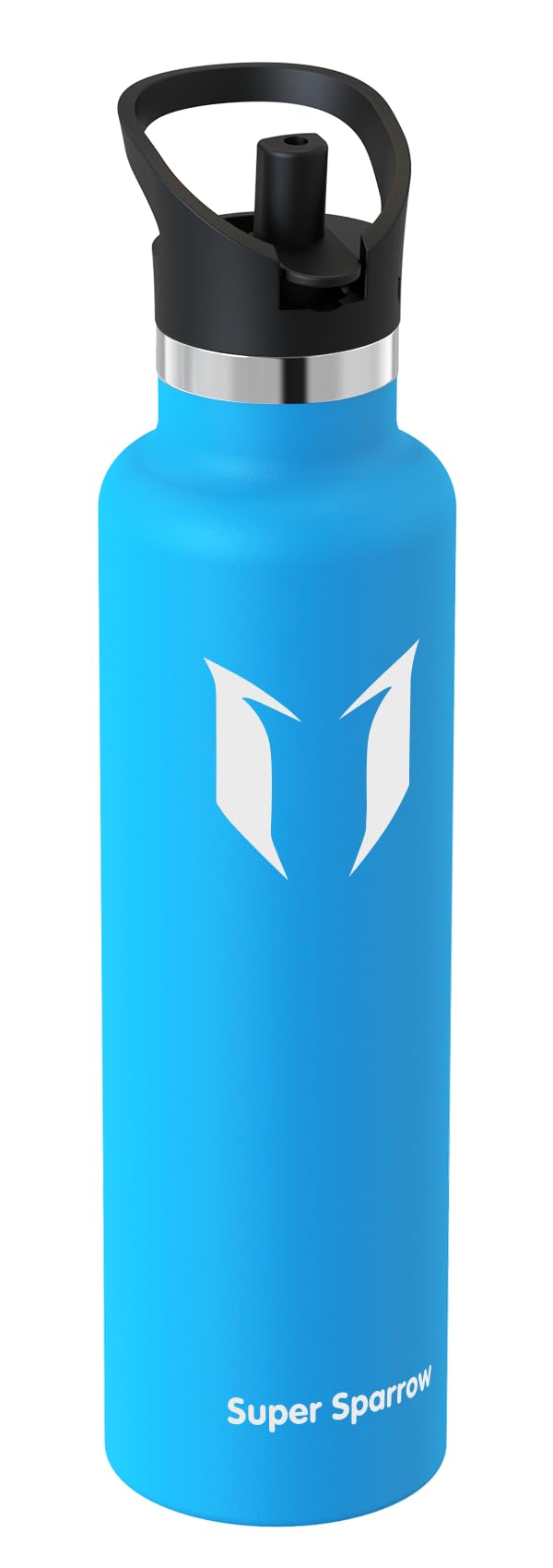 Sparrow Insulated Water Bottle 1L, FlipFlow Metal Water Bottles with Straw Lid, BPA Free