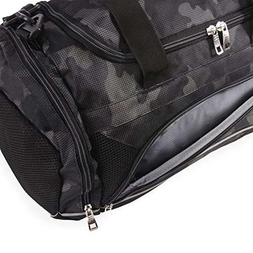 Fila Sprinter 19" Sport Duffel Bag, Small Black Camo by Fila - Image 2