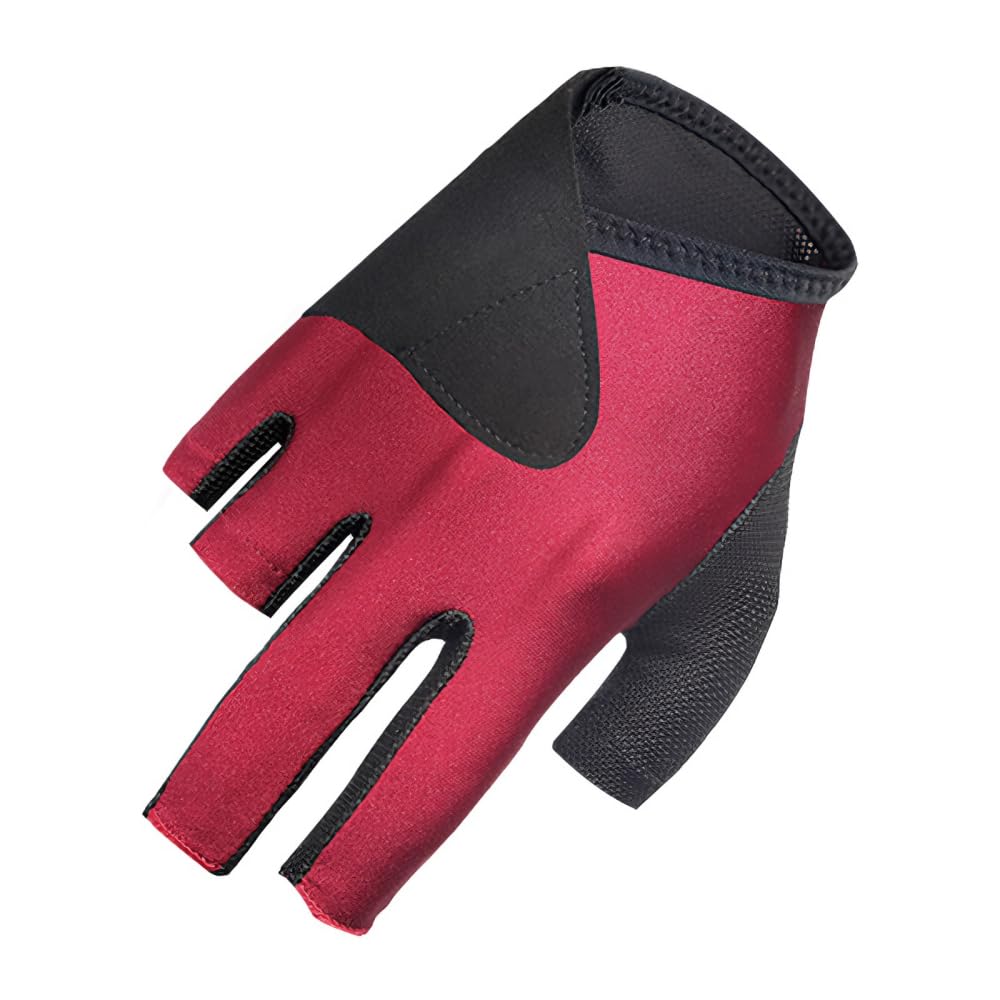 BDKMMS Left/Right Hand Billiard Glove, Non-Slip Pool Glove Breathable & Elastic Snooker Gloves for Men & Women