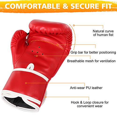 Tuxhui Kids Boxing Gloves For Kids Boys Girls Youth Age 5-12 Years Training Gloves For Punching Bag Kickboxing Muay Thai #TOP3