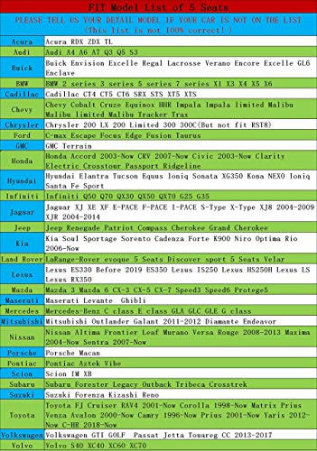 Willmaxmat Car Seat Covers Compatible For Maserati Levante Suv Ghibli Sedan Front & Rear Seat Covers Full Set Auto Vehicle Cushion Cover- Black #TOP7