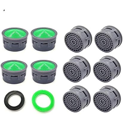 Faucet Aerator, Faucet Flow Restrictor Replacement Parts Insert Sink Aerator for Bathroom or Kitchen (10pcs)