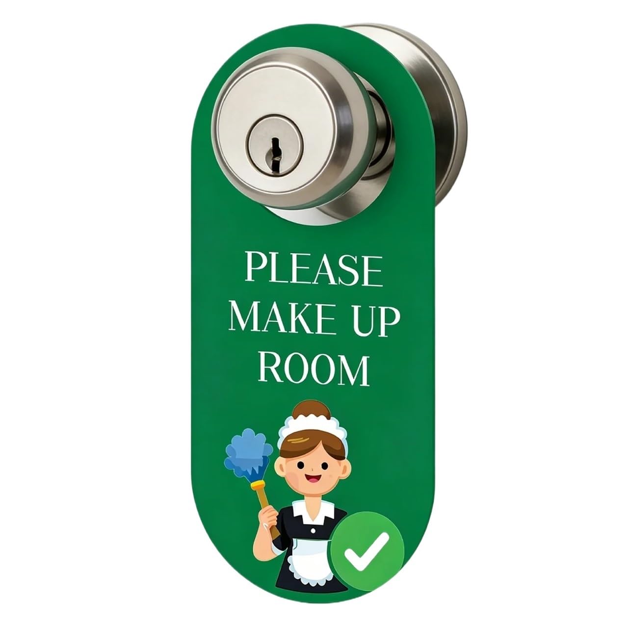 ZRHWSPD PVC Door Knob Hangers 2PCS, Door Hanger Signs, Please Knock & Do Not Disturb, PVC Handle Tags