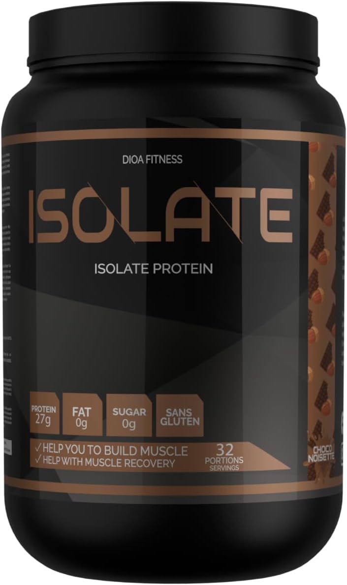 Predator DIOA Fitness - Isolate 1kg - Whey Protein Isolate, 32 Servings (Choco Hazlenut)