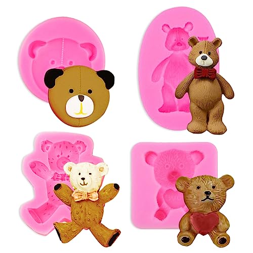 Stampi In Silicone A Forma Di Orso Con Rose 3D – Per Candele, Resina E Saponi – Regalo Romantico Per San Valentino, Compleanno E Matrimonio