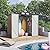 Jolydale Outdoor Storage Shed 6.4x3.6FT Outdoor Garden Storage Shed, Galvanized Steel Metal Garden Shed with Air Vent and Hinged Door Utility Tool Storage House for Garden, Backyard, Patio, Lawn