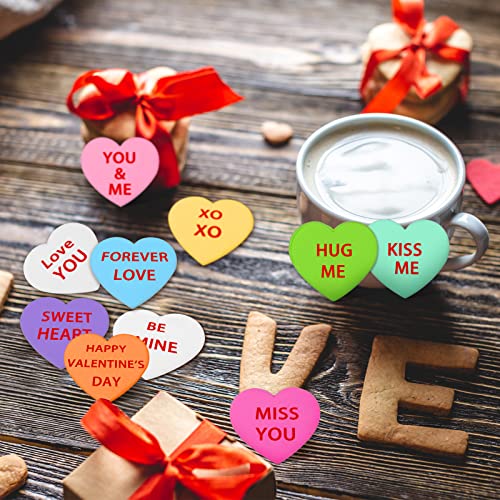 20 Pcs Valentine's Day Cookie Cutters Conversation Hearts 3D Cookie Stampers Set Valentine's Biscuit Fondant Pastry Cookie Cutter Stamps For Valentine Diy Baking Supplies (Letters) #TOP5