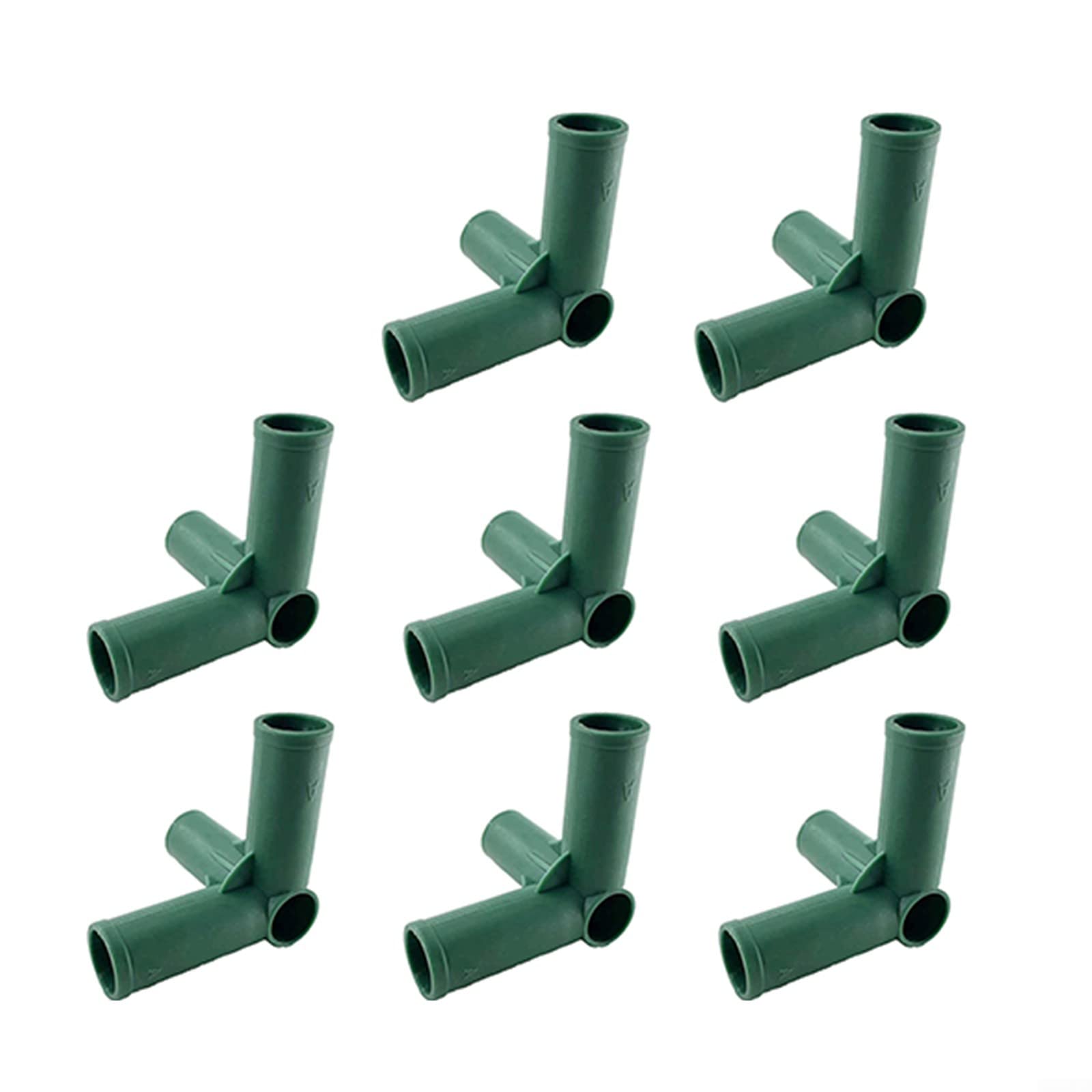 Hplive 1# Pack Of 8 Connectors For Greenhouse Frame, 4 Way Greenhouse Corner Connectors, 19 Mm Plastic Corner Connectors For Garden Frames, For Garden Frame Shelves