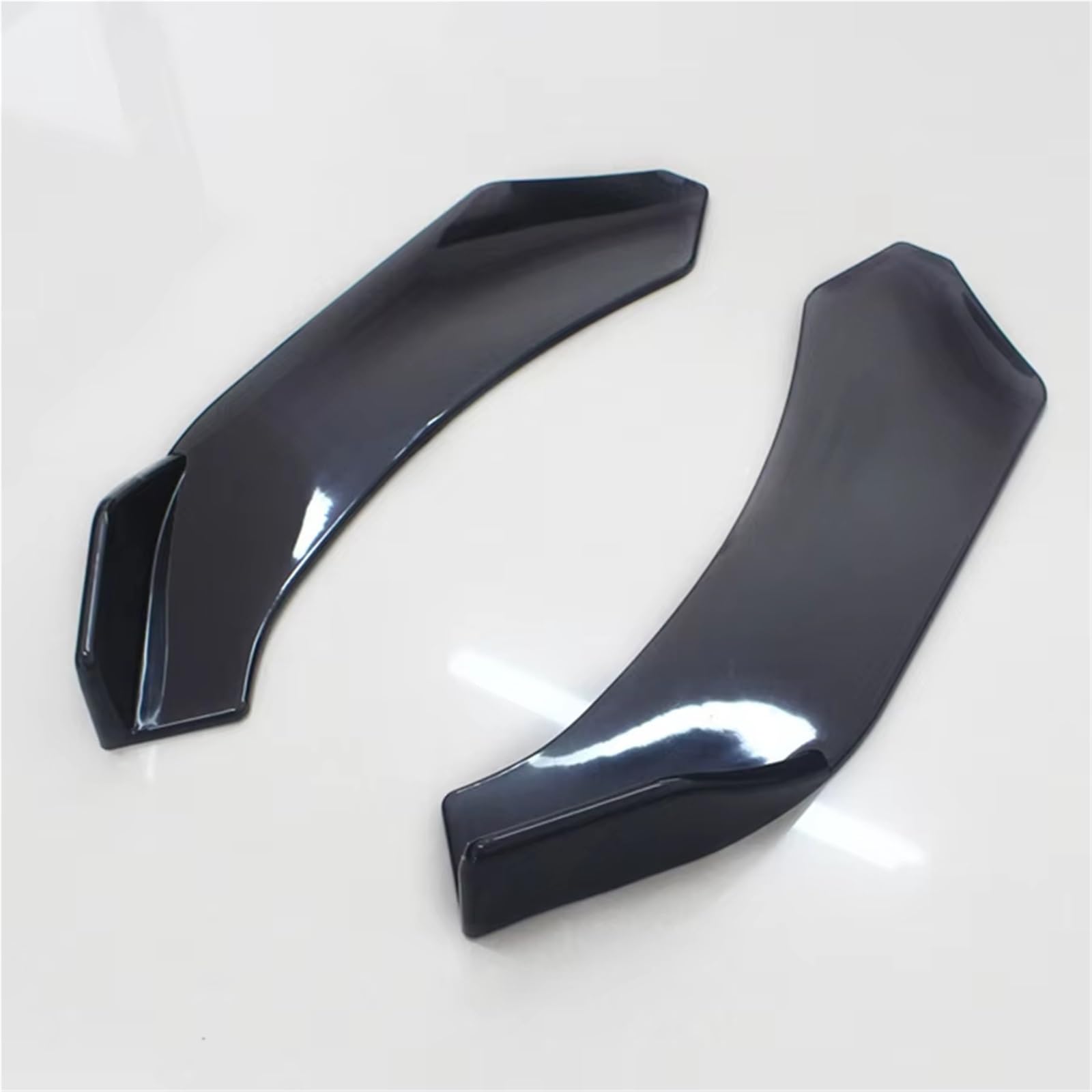Front Spoiler Lippe 2 stücke Schwarz Auto Front Stoßstange Diffusor Canard Lip Body Schaufeln Splitter Protector Kit