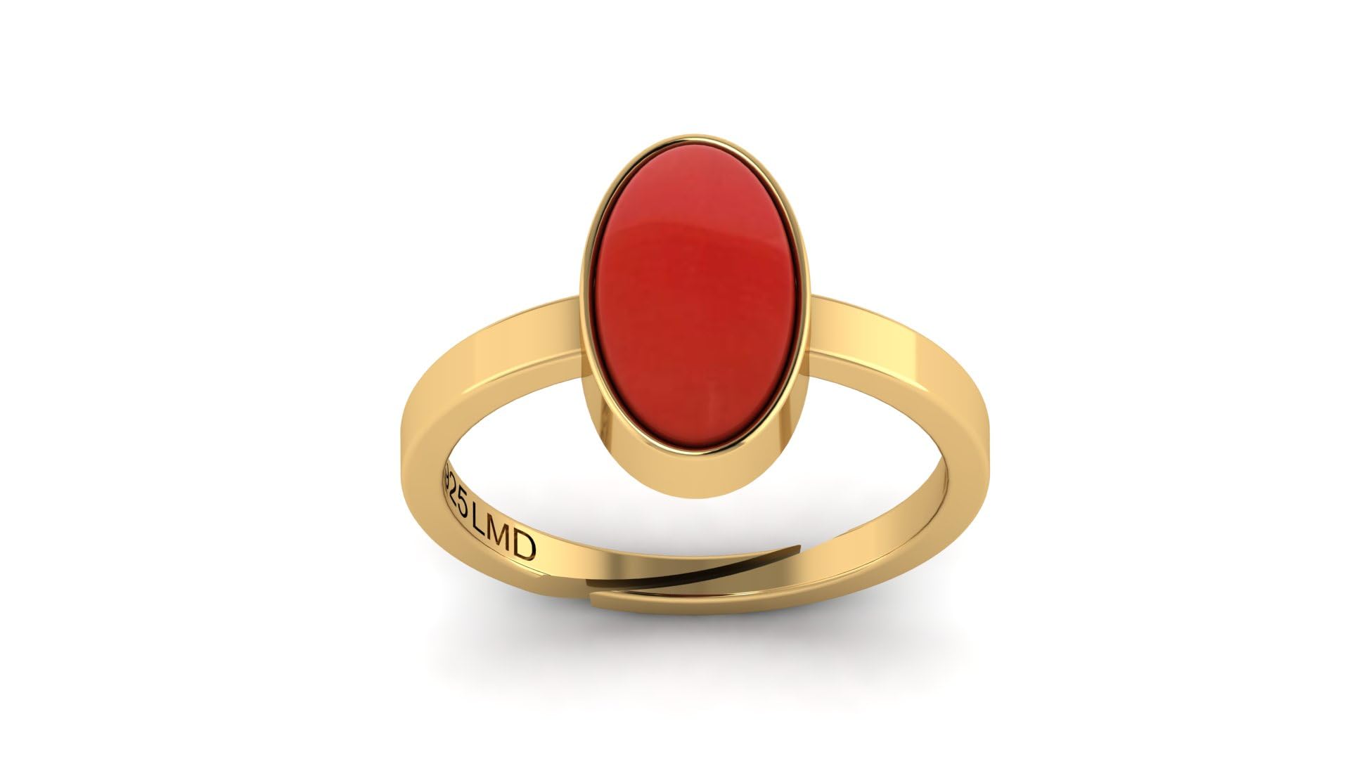 LMDPRAJAPATIS AAA Quality Red Italian Original Certified Gemstone Adjustable Ring For With Lab Certifiacte (9.25 Ratti, Gold) (B0D9Q5WQ8D) Amazon Price History, Amazon Price Tracker