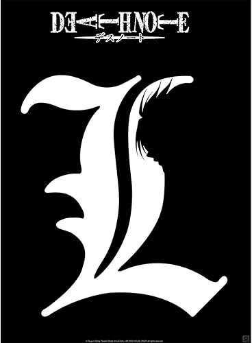ABYSTYLE Death Note L Silhouette Mini póster sin marco de 15 x 20.5 pulgadas, impresiones artísticas de anime manga para dormitorio, oficina, sala