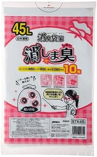 【Amazon.co.jp限定】5個セット ジャパックス 消臭袋策 消しま臭 STK45 HD+消臭成分 10枚 厚み0.02mm