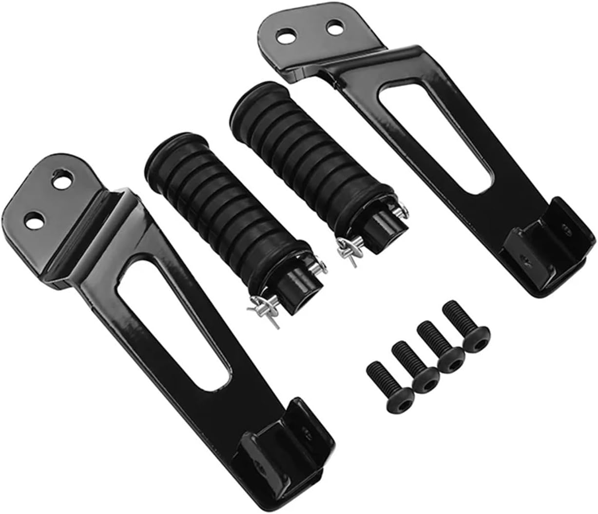 Motorcycle Black L&R Rear Passenger Foot Peg Footrest Bracket Compatible With Yamaha Bolt XVS 950 R Spec 2014-2016 2015