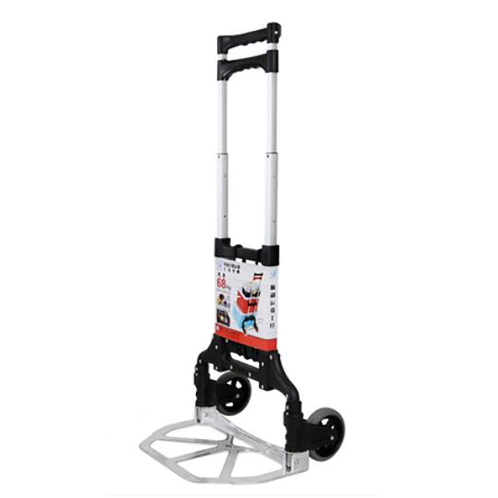 Carrello a mano Home Carrello Pieghevole Carrello Portatile Carrello (Colore: Rosso, Taglia : B), Taglia: B, Colore:Rosso (colore : Nero, Taglia: B)