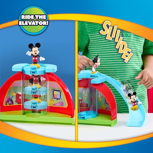 Disney Jr. Mickey Mouse Clubhouse Deluxe 28-inch Playset with 2 Exclusive Bonus Figures and Lights & Sounds, 18-Pieces, 3-inch Articulated Figurine Toys, Ages 3 and Up by Just Play - Thumbnail 5