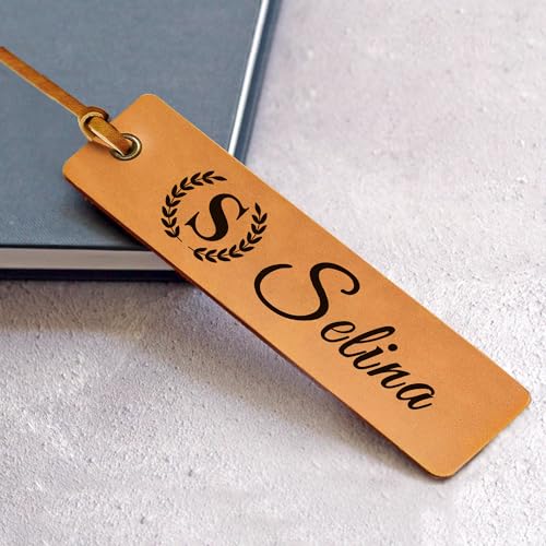 Personalized Leather Bookmark Gift for Reading Enthusiasts