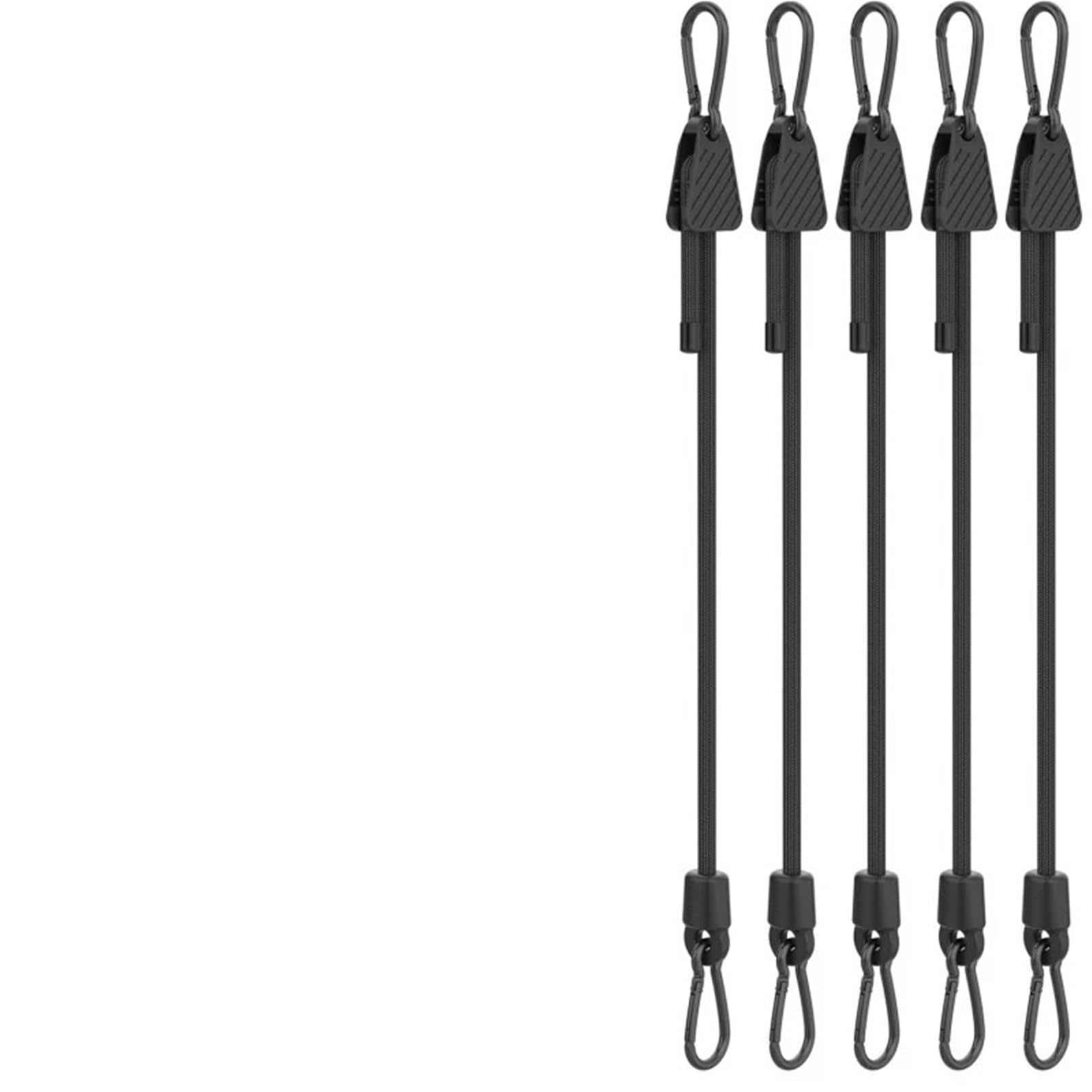 Expander Mit Haken Bungee-Seil mit elastischen Haken | Verstellbarer, robuster Spanngurt for Fracht, Camping, Zelt(6pcs Black,48in)