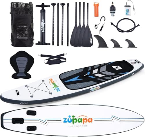 Bild 15 - Zupapa 320/366cm Aufblasbare SUP Board Set| Stand Up Paddle Board mit Kajak Sitz | Komplettes Zubehör