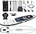 Zupapa Kit de planche de SUP gonflable de 366 cm - Planche de stand up paddle avec siège de kayak - Accessoires complets