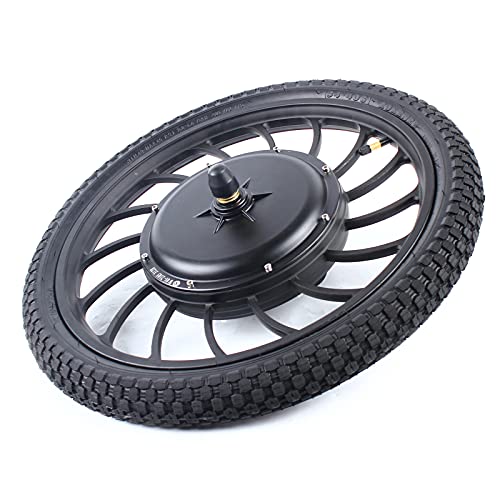 LIYUANJUN E-Bike 20 Inch Integrated Wheel Electric Bike Conversion Kit 1000W 48V Front Wheel Electric Bicycle Hub Motor Kit Brushless Gearless Motor Kit w/Tire